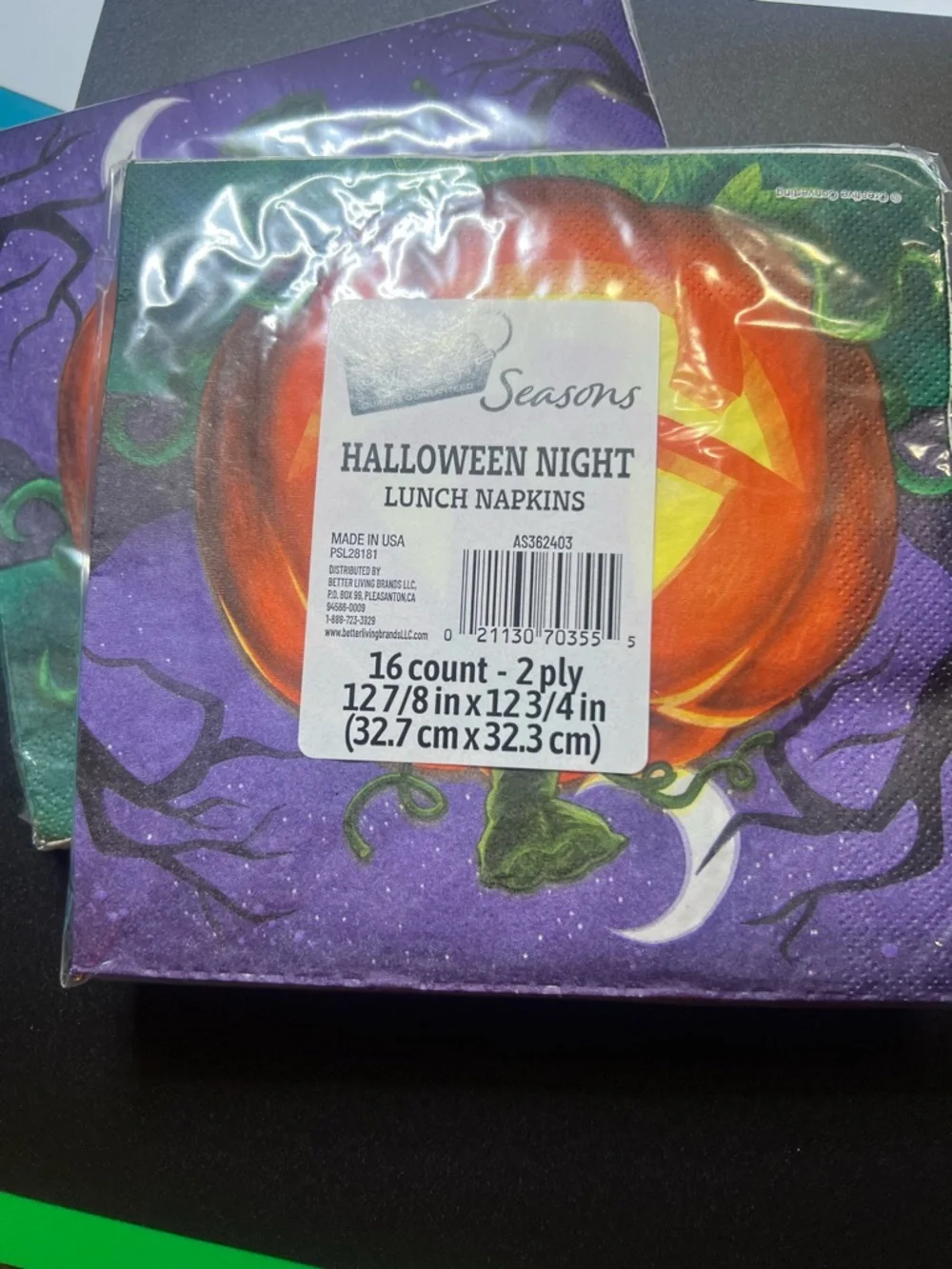 Halloween Pumpkin Paper Party Plates & Napkins - Orange Pumpkin Design